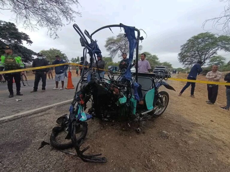 Tres obreros municipales mueren en trágico accidente en la vía Piura–Chulucanas