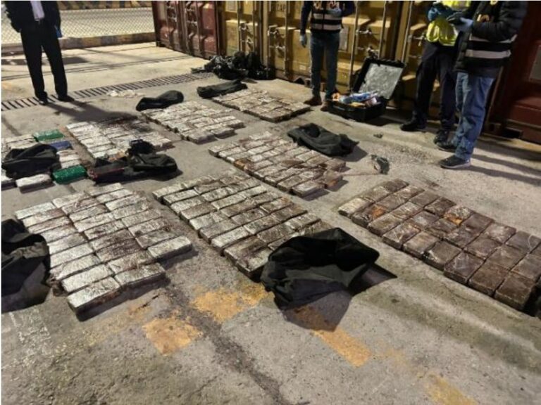 Paita: incautan más de 258 kilos de droga oculta en contenedor con destino a España