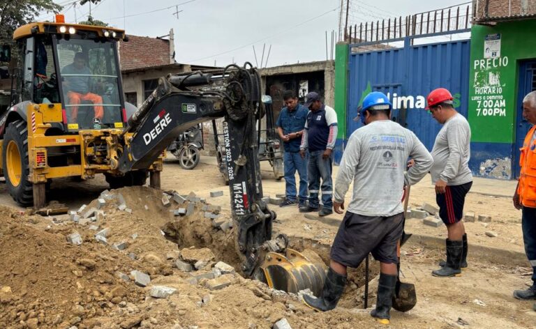 Sullana: EPS Grau realiza trabajos de mejoramiento del sistema de alcantarillado en El Porvenir