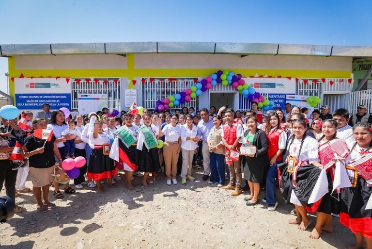 Midis inaugura cuatro centros infantiles en Tambogrande y fortalece lucha contra la anemia