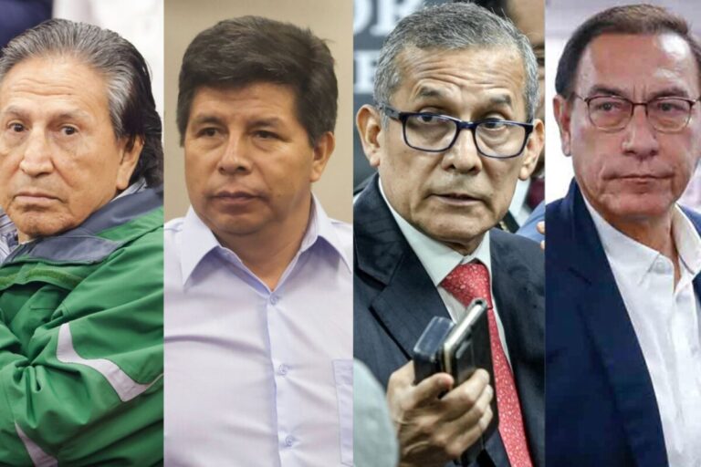 Vizcarra se une a Toledo, Humala y Castillo en lista de exmandatarios presos