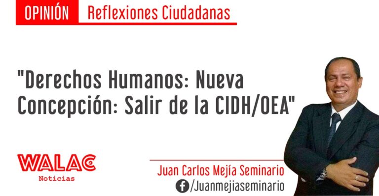 Derechos Humanos: Nueva Concepción: Salir de la CIDH/OEA