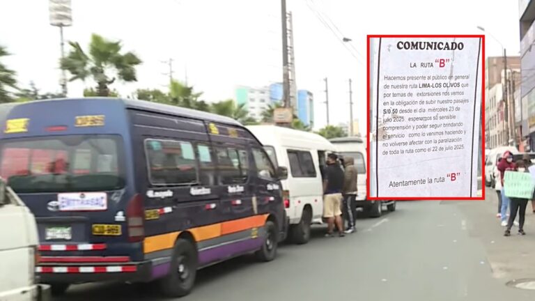 Transportistas en Lima aumentan pasaje en S/ 0.50 para pagar a extorsionadores