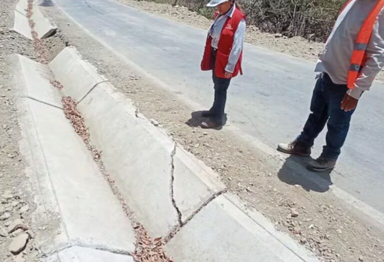 Contraloría advierte fallas estructurales en obra vial del distrito de Suyo