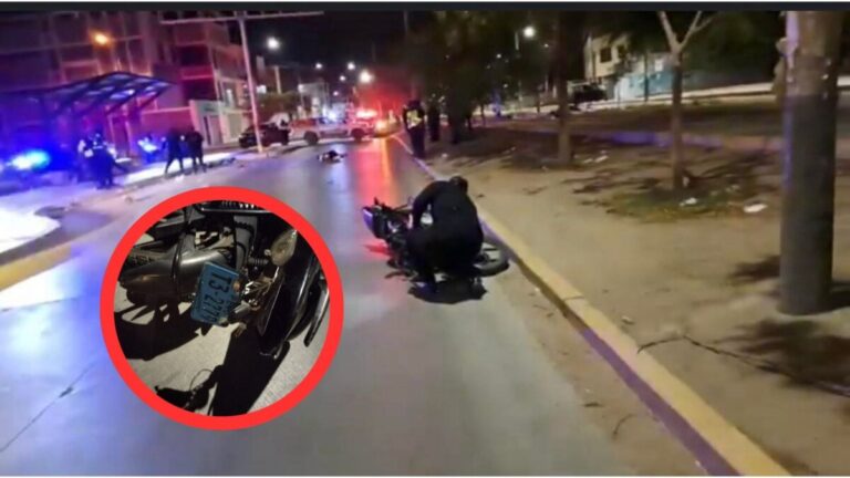 Joven motociclista fallece en accidente en Veintiséis de Octubre
