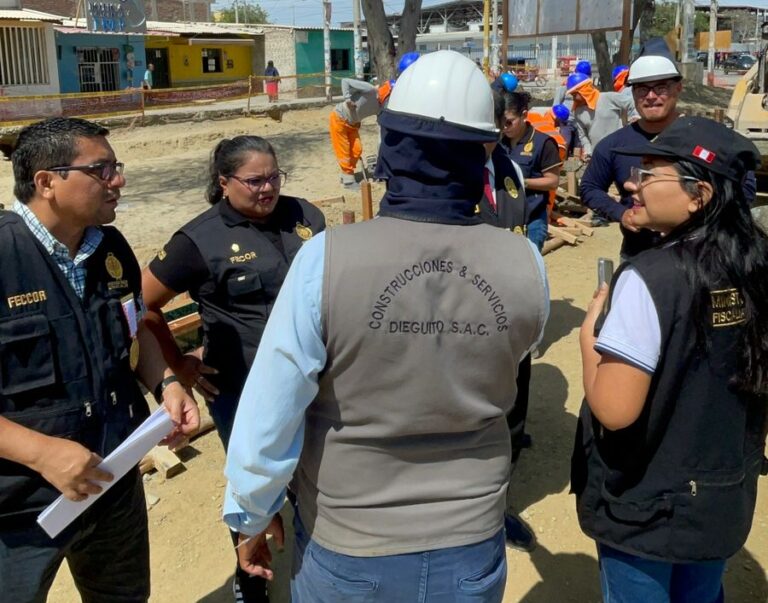 Obras públicas en Piura fueron intervenidas por la Fiscalía para prevenir cobro de cupos