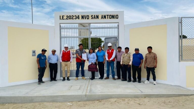 Minedu culmina obras de reconstrucción de la I.E. 20234 en Cura Mori, Piura