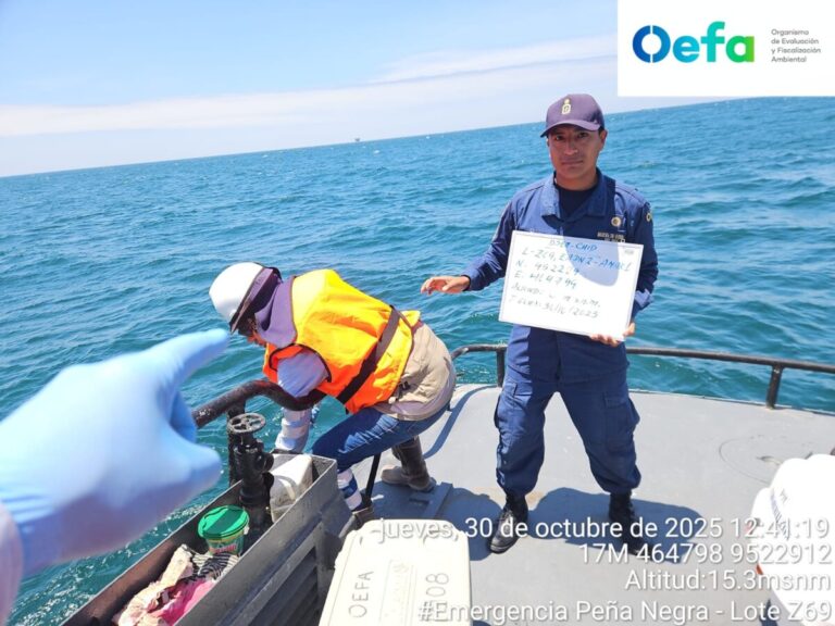OEFA supervisa posible derrame de hidrocarburos en plataforma de Petroperú en Talara OEFA supervisa posible derrame de hidrocarburos en plataforma de Petroperú en Talara