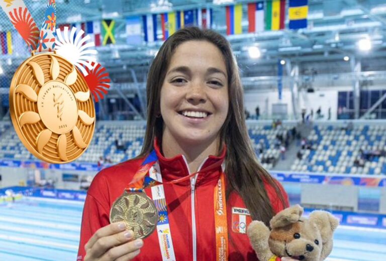 Rafaela Fernandini conquista el oro en los 100 metros libre y reafirma el poderío peruano en los Bolivarianos 2025