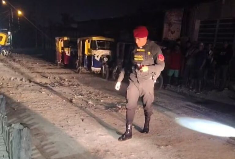 Mototaxista es atacado a tiros frente a su familia por un joven sicario en Sullana