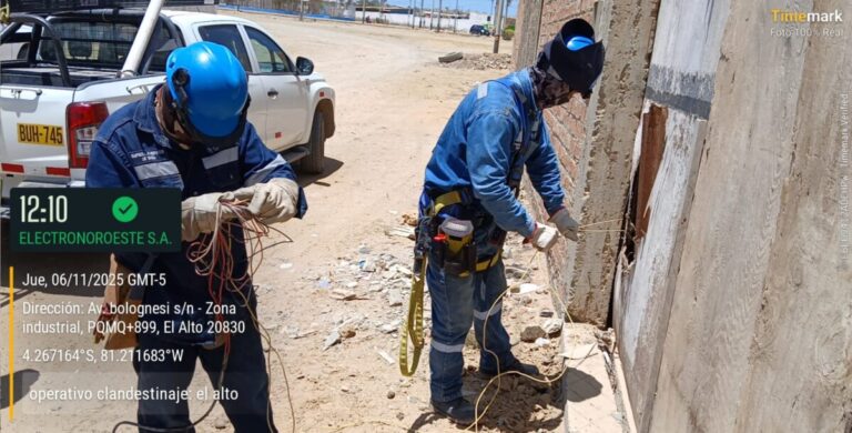 Enosa intensifica operativos anticlandestinaje en Talara y Sullana para prevenir riesgos eléctricos