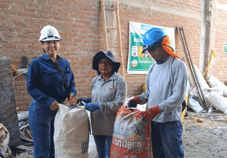 Enosa entrega más de 300 kg. de material reaprovechable a recicladores del programa Recicla de la Municipalidad de Castilla