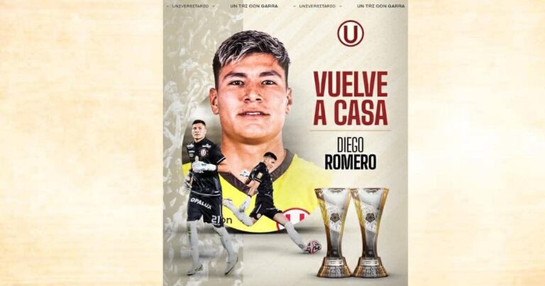 Diego Romero vuelve a Universitario y será el arquero para la temporada 2026