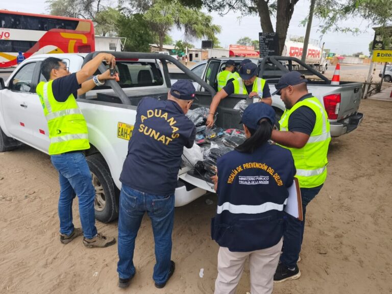 Incautan productos de contrabando en Catacaos durante operativo