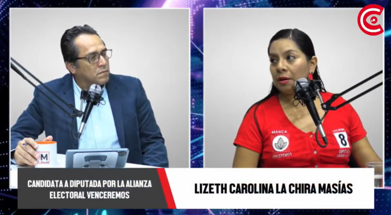Carolina La Chira plantea reforma educativa integral y cadena perpetua para feminicidas