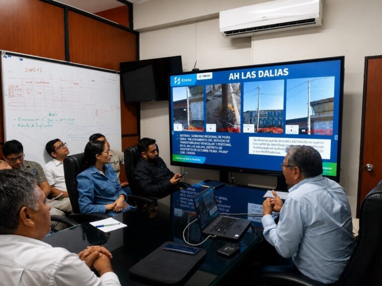 Enosa y Gore Piura coordinan medidas para evitar cortes de electricidad durante obras civiles La empresa distribuidora y el Gobierno Regional acordaron reforzar la coordinación técnica con contratistas para reducir riesgos eléctricos y prevenir interrupciones del servicio en distintos puntos de la región.