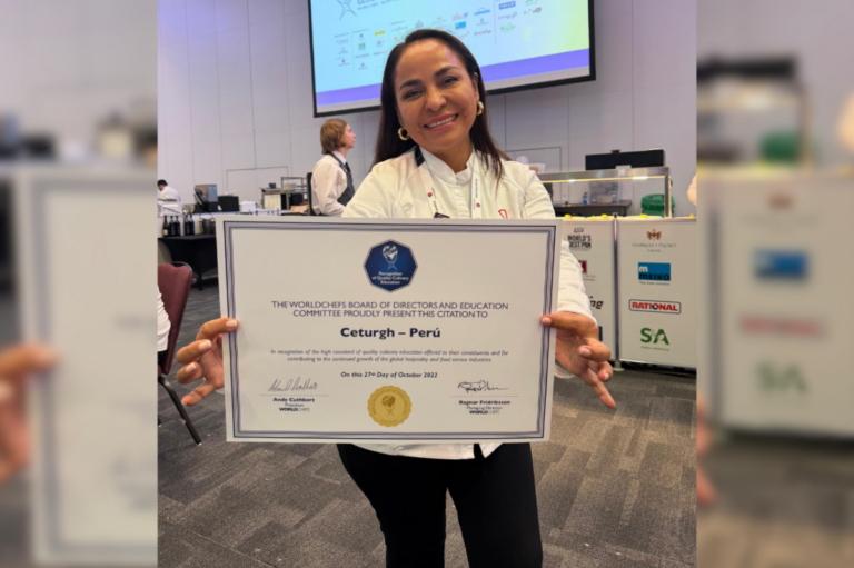 Orgullo piurano: CETURGH PERÚ recibe reconocimiento internacional en el Worldchefs 2026