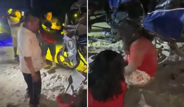 Una camioneta, que se dirigía hacia Chulucanas, chocó violentamente contra un mototaxi.