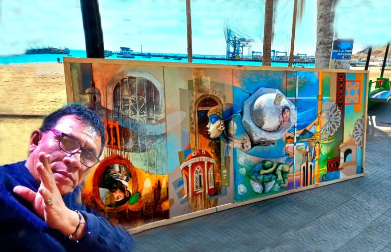 Artistas de Paita pintan mural para exigir rescate de monumentos históricos