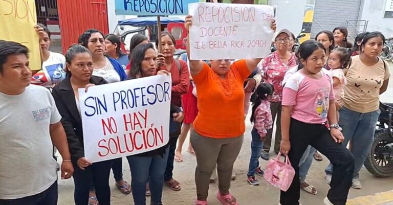 Cerca de 50 alumnos afectados por falta de docente en la I.E. 20901, en Castilla