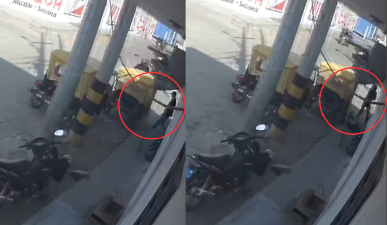 El hecho quedó grabado por cámaras de seguridad de la zona. En las imágenes se observan cómo los sicarios huyeron a bordo de una motocicletas tras lograr su cometido.