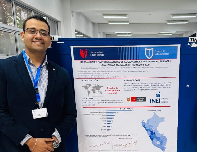 Escuela de Estomatología de la UCV Piura obtiene primer lugar en congreso internacional de investigación odontológica