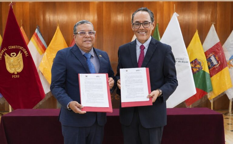 Tribunal constitucional y Universidad Señor de Sipán suscriben convenio para fortalecer la formación jurídica Tribunal constitucional y Universidad Señor de Sipán suscriben convenio para fortalecer la formación jurídica