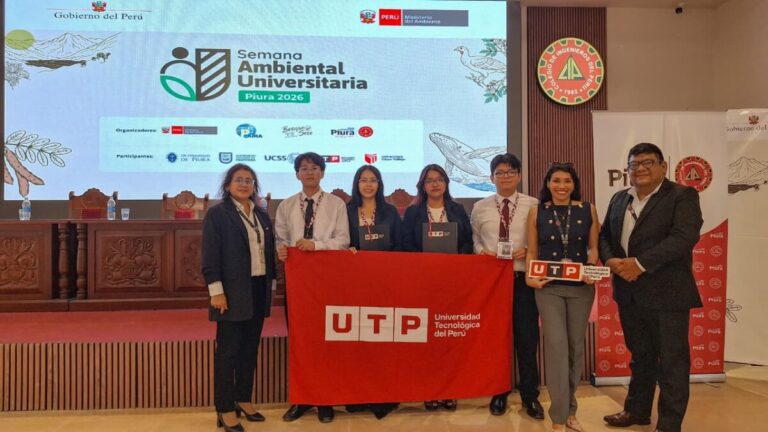 La coordinadora académica de Ingeniera Ambiental destacó la importancia de integrar conocimientos de diferentes carreras para abordar desafíos ambientales. Foto: UTP.
