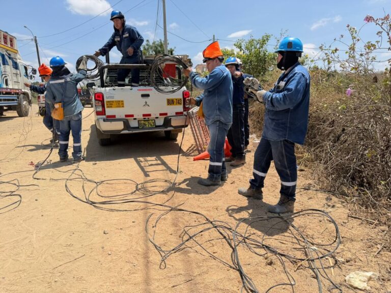 Enosa retira más de 300 metros de cable clandestino en Las Lomas.