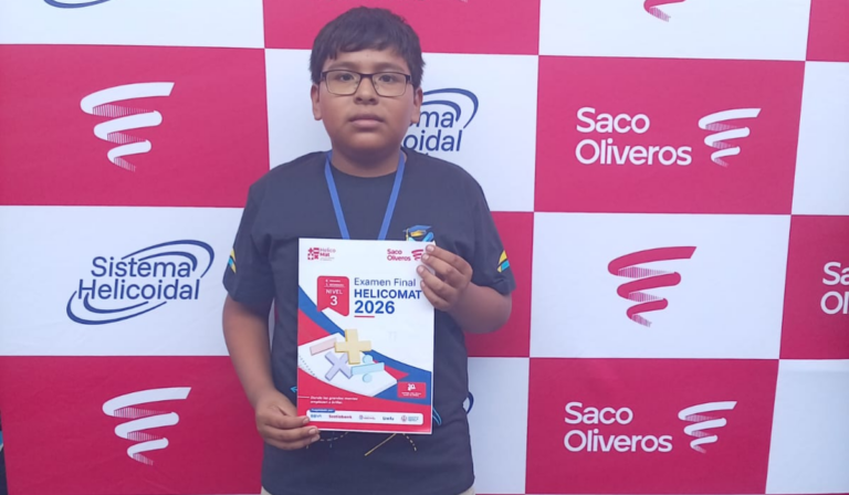 Niño de Parachique obtiene el primer puesto nacional en concurso de geometría HelicoMat Thiago Yarleque destacó entre escolares de diferentes regiones del país