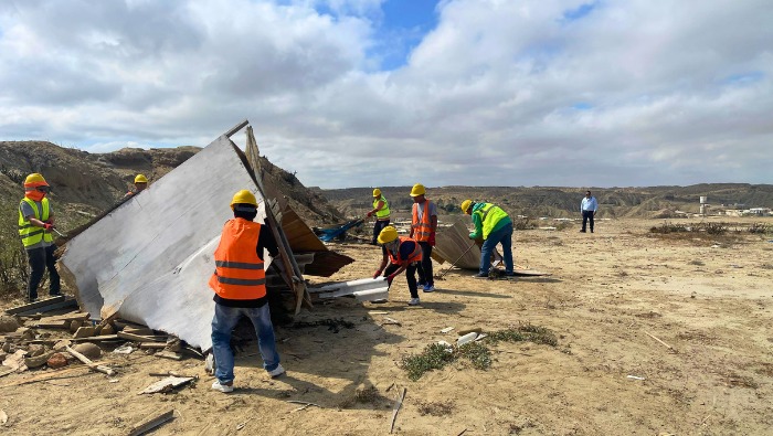 Piura: recuperan casi 5000 metros cuadrados de terreno estatal ocupados en Talara Piura: recuperan casi 5000 metros cuadrados de terreno estatal ocupados en Talara