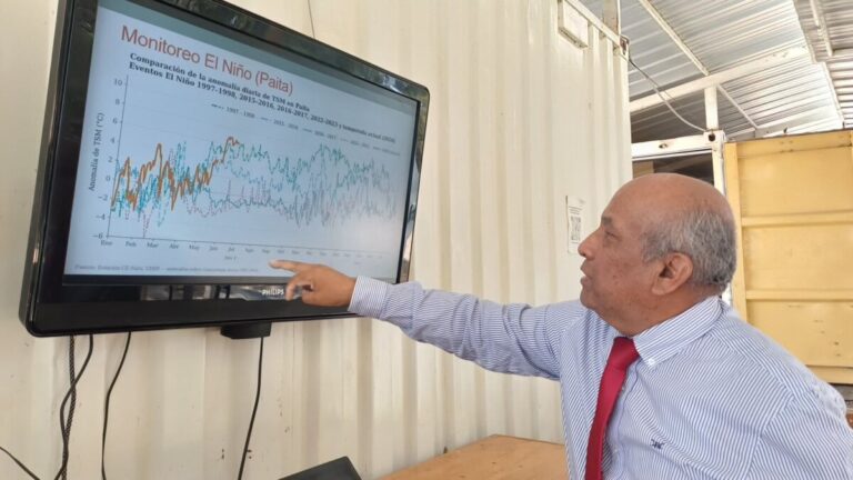 Mar de Paita registra hasta 7 °C más caliente de lo normal y aumenta la alerta por lluvias en Piura