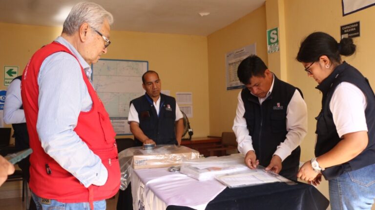ODPE Castilla verifica material electoral para las Elecciones Regionales y Municipales 2026